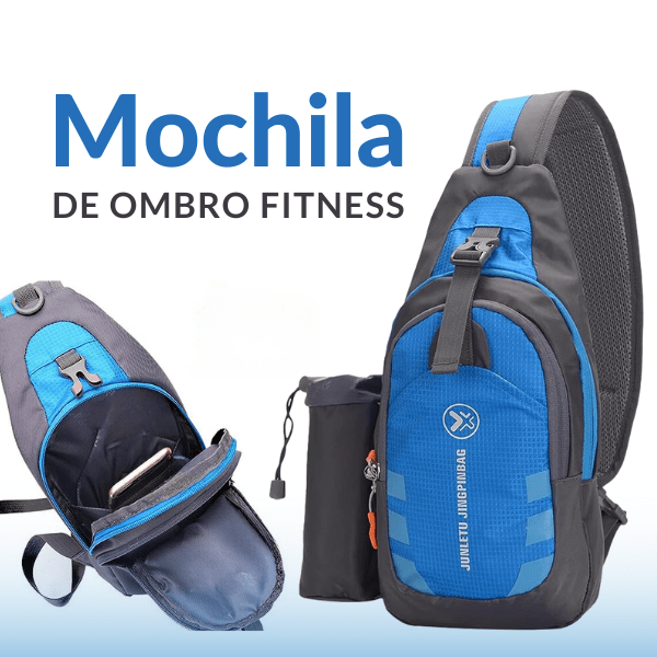 Molde de Bolsa Mochila de Ombro Unissex Fitness em PDF para imprimir e confeccionar